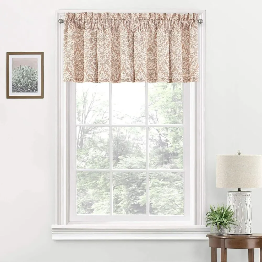 Waverly Valance Curtain Donnington Blush Rod Pocket 100% Cotton New 52X18“